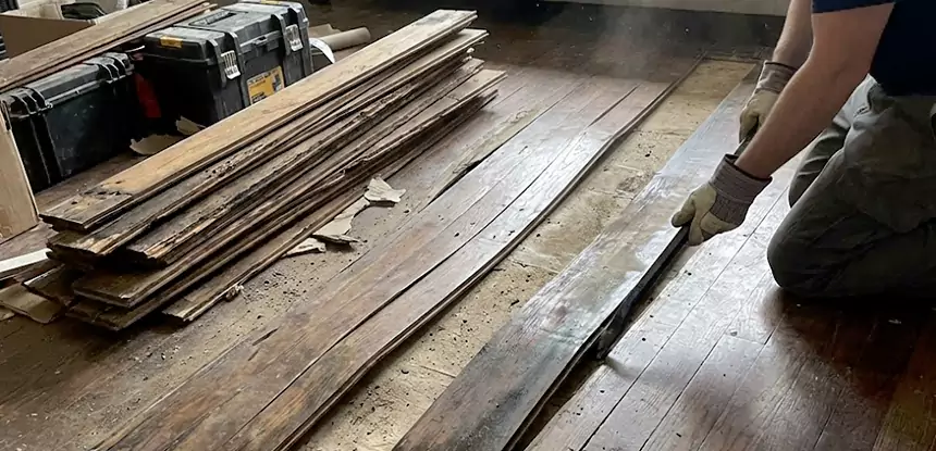 Wood Veneer Water Damage Repair Taylorsville