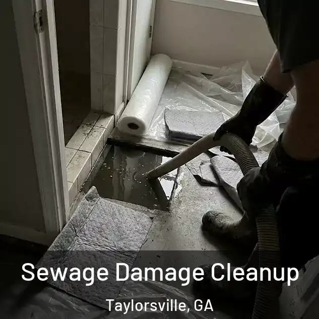  Sewage Damage Cleanup Taylorsville, GA